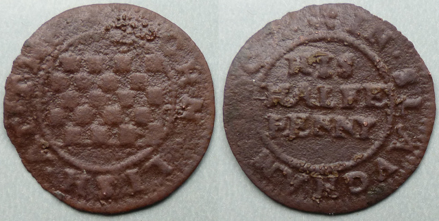 Slaugham, John Lish 1667 halfpenny